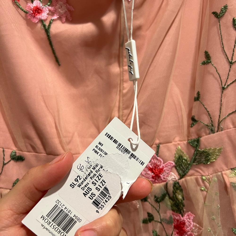 Petal and Pup - Wonderland floral embroidery midi dress - Picture 7 of 10